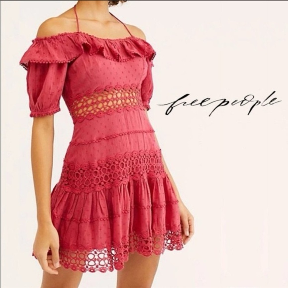 Free People Cruel Intentions Crochet Dress NWT SIZE 6